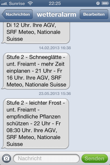Wetteralarm Freiamt